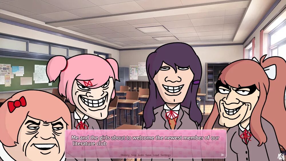 Welcome to the club now. DDLC мемы. Доки доки мемы. Doki Doki Literature Club мемы. Доки доки гачимучи клуб.