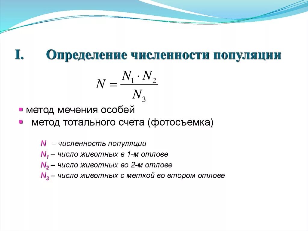 Численность особей равна. Формула расчета популяции. Как посчитать плотность популяции. Как посчитать численность популяции. Расчет плотности популяции формула.