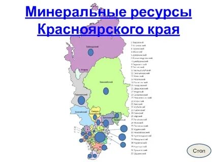 Полезные ископаемые красноярского края