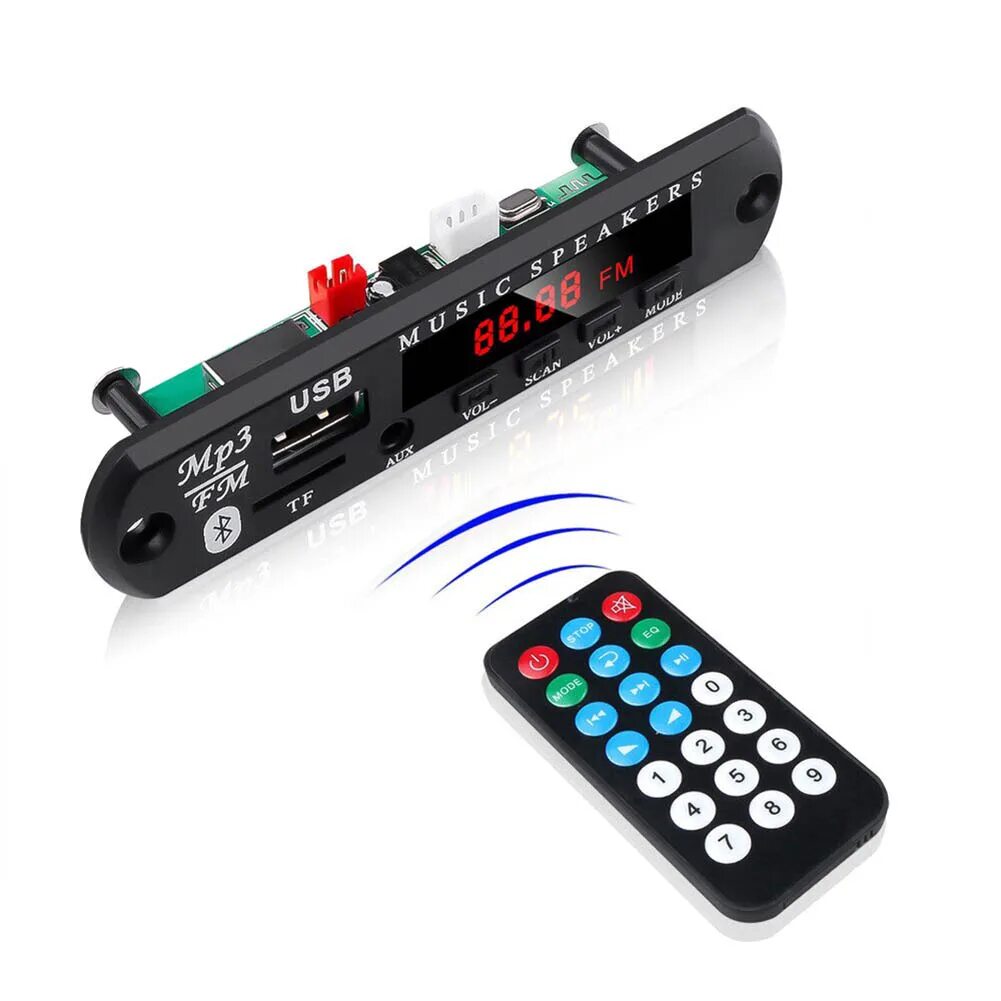 Bluetooth 12v. Беспроводной модуль mp3 Bluetooth/aux/USB/fm, пульт Ду, 12в. Kebidu 5 v 12 v Bluetooth mp3 Декодер доска mp3 плеер car Kit. Модуль Bluetooth, fm, aux, TF, USB mp3. Аудио модуль mp3-плеер Декодер.