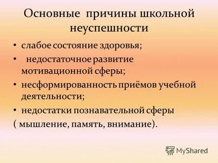 Риски учебной неуспешности