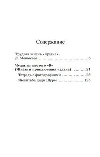 Краткое содержание чудак из шестого б железников