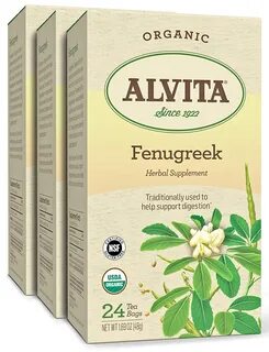 Alvita Organic Fenugreek Herbal Tea Premium Quality Super beauty product re...