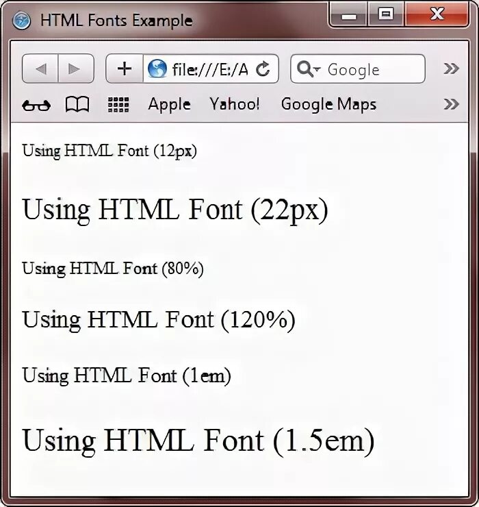 Как изменять шрифт в html. Как изменять шрифт в html