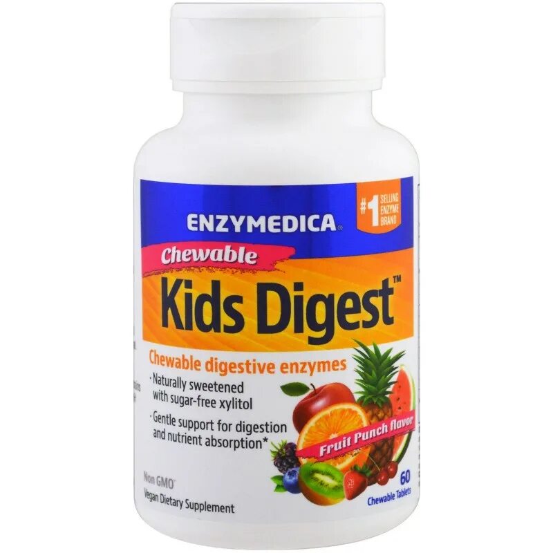 Витамины пищеварительные ферменты. Enzymedica, Kids Digest, Chewable Digestive Enzymes, Fruit p. Ферменты Enzymedica для детей. Ферменты для пищеварения детям Enzymedica.