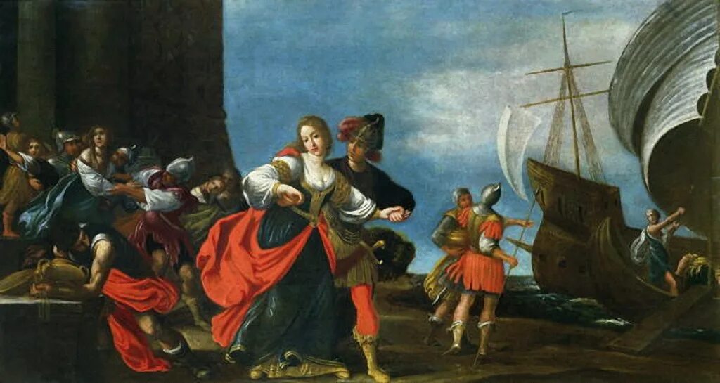 Царевича париса. Похищение Елены Парисом картина. Похищение Елены Троянской. \Чезаре Дандини +(1596 - 1657) картины.
