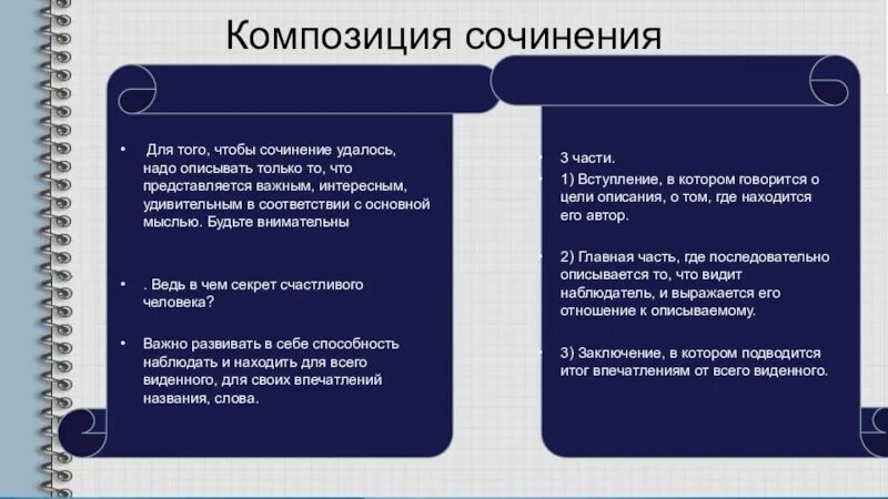 Наблюдательность сочинение из жизни. Сочинение по личным наблюдениям. Композиция сочинения описания. Сочинение описание по личным наблюдениям. Сочинение по личным наблюдениям 6 класс.