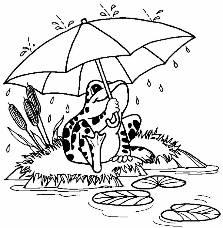 Как животные радуются дождю. Раскраска зонтик. Дети под зонтиком раскраска. Мышка с зонтиком для раскрашивания для детей. Раскраска заяц с зонтиком.