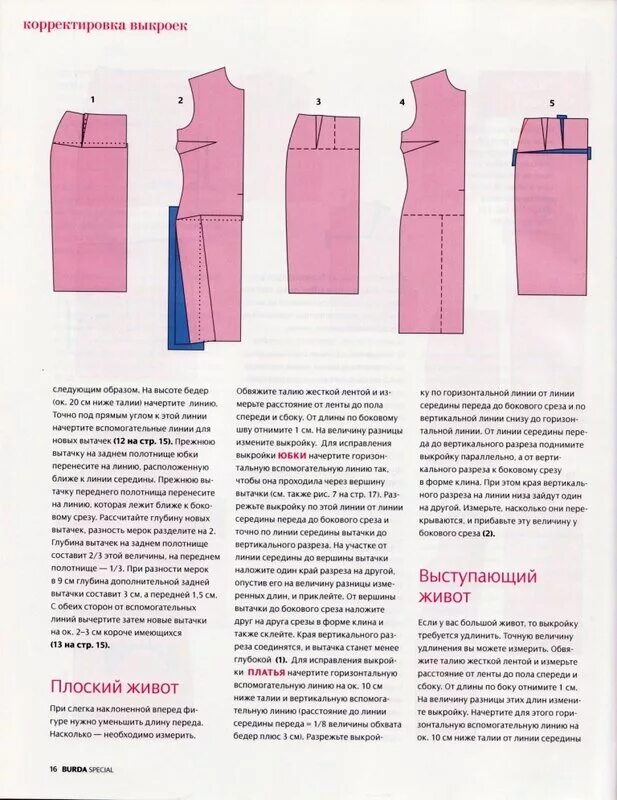 Корректировка размеров. Корректировка выкройки. корректировка выкройки на живот. корректировка выкройки на выступающий живот. корректировка выкройки юбки на выступающий живот.