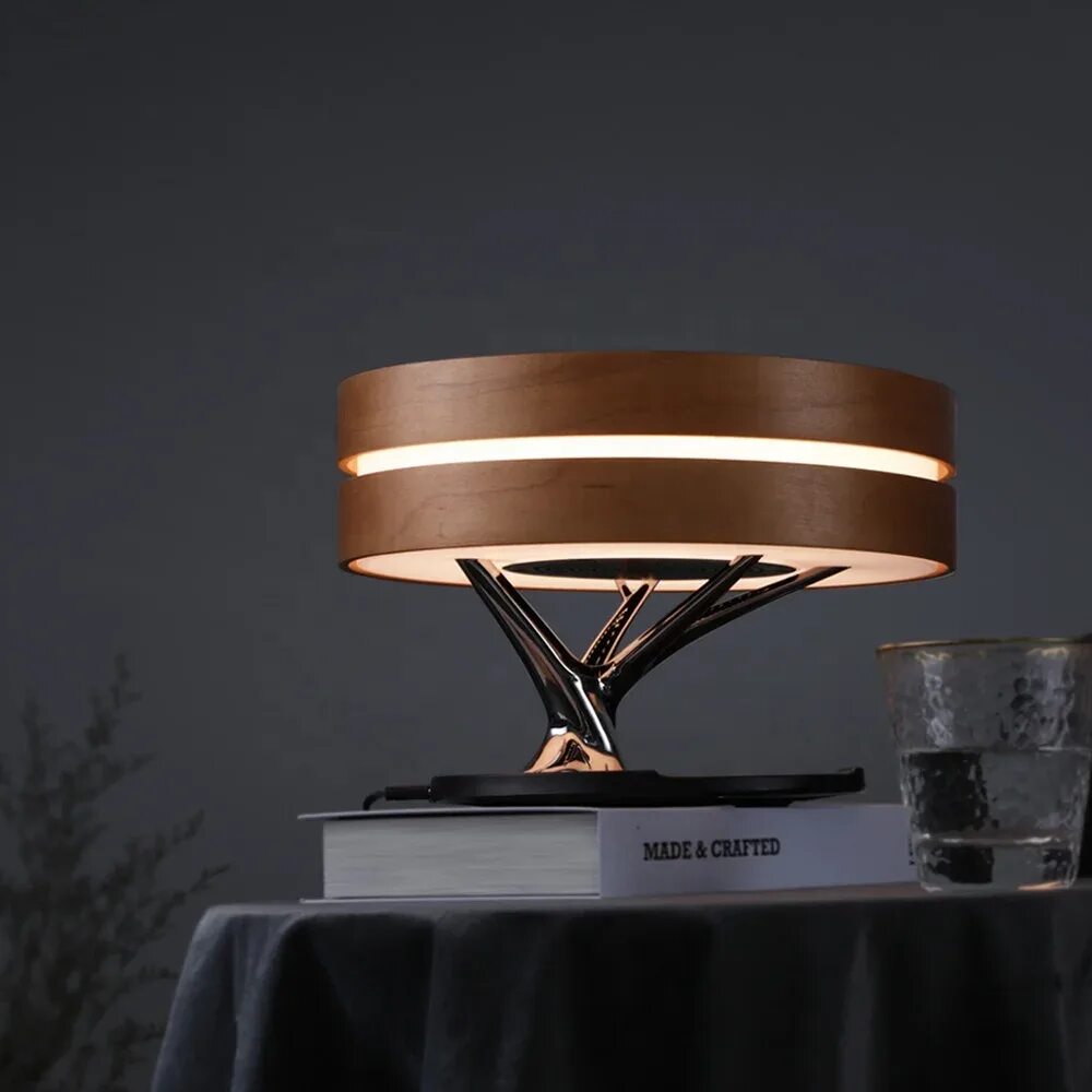 Hometree light of the tree. Светильник hometree. hometree умный светильник. светильник hometree с акустикой + бзу, темное дерево. умный светильник с беспроводной зарядкой и колонкой hometree dawn.