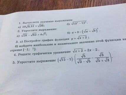 Найдите значение выражения f 5