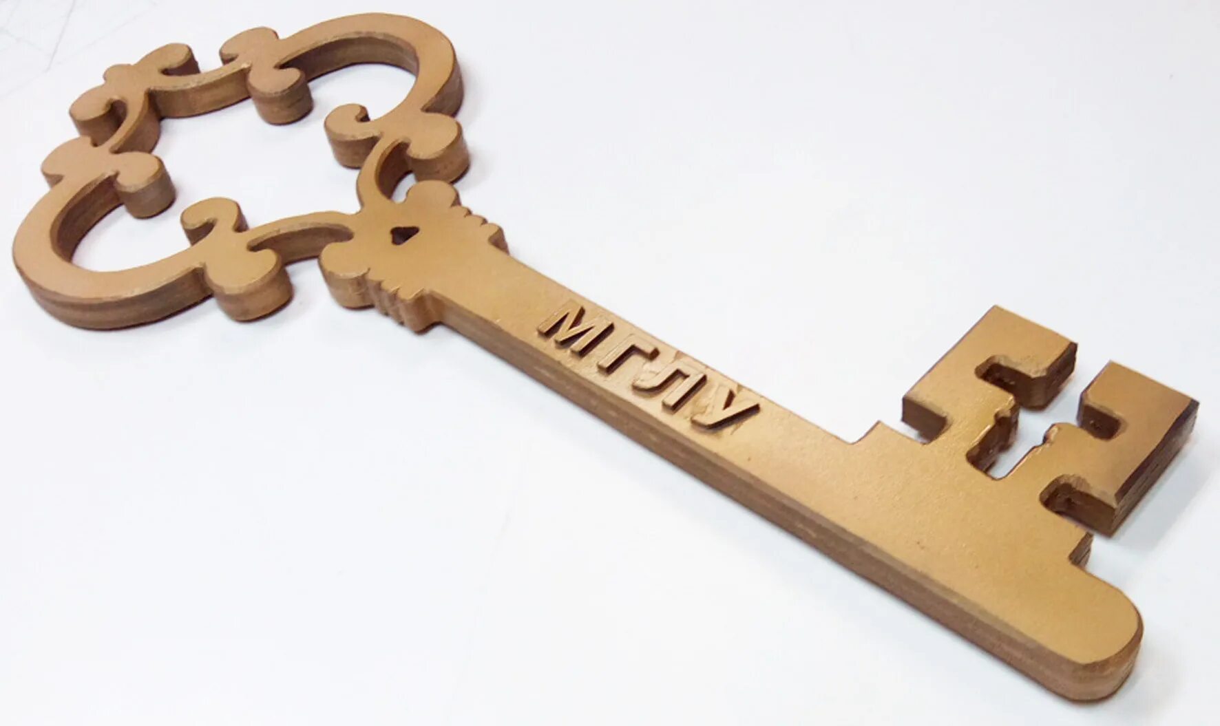 Воскресный ключ. Деревянный ключик. Сувенирный ключ из фанеры. Символический ключ из дерева. Ключ из фанеры макет.
