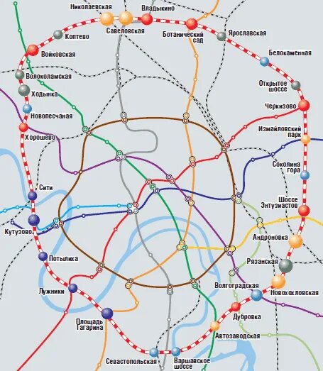 По кольцевой железной дороге курсируют 20