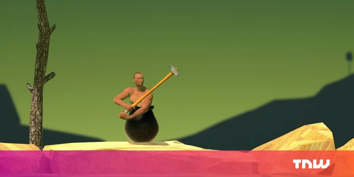 Конец игры getting over it. Getting over it достижения. Getting over it в космосе. Getting over it системные требования.