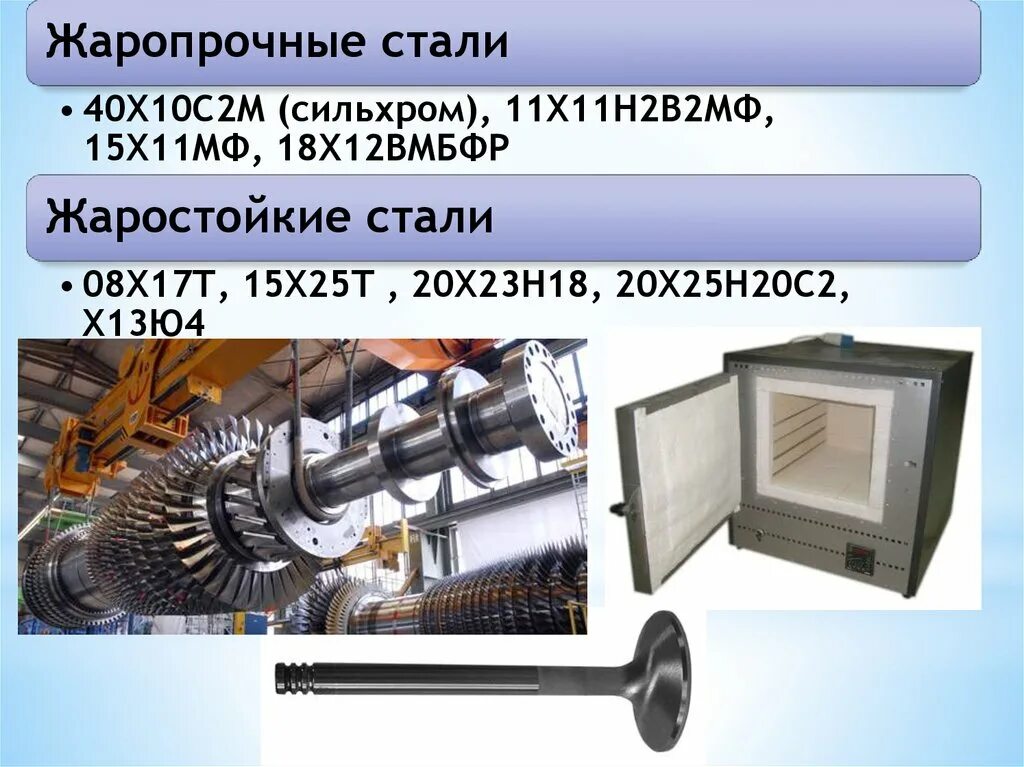 Какая сталь жаропрочная. Жаростойкие стали. Жаростойкие и жаропрочные стали. Конструкционные жаростойкие стали. Жаропрочные сплавы.