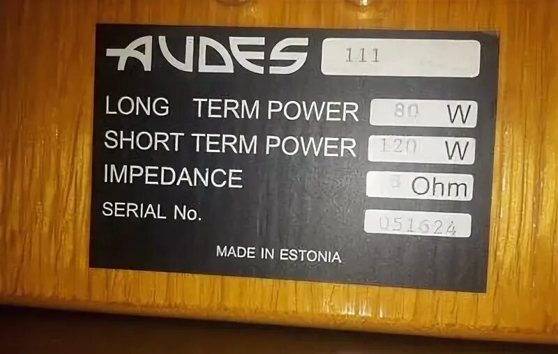 Audes. Power terms