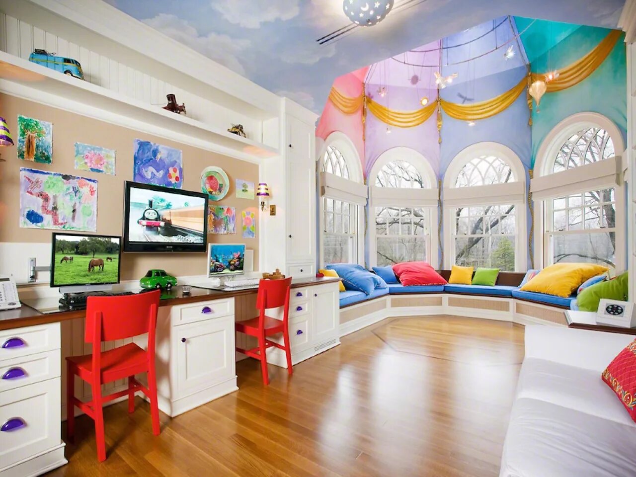 Интерьер детской. Дизайнерские детские комнаты. Красивый интерьер детской. Детские комнаты для девочек.