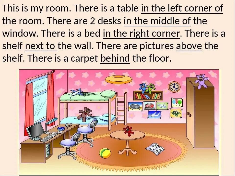 Английские предлоги места. There is on the left. Задание how can i get to?. There is on the left. Описание there is.