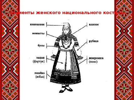 Элемент национального женского костюма