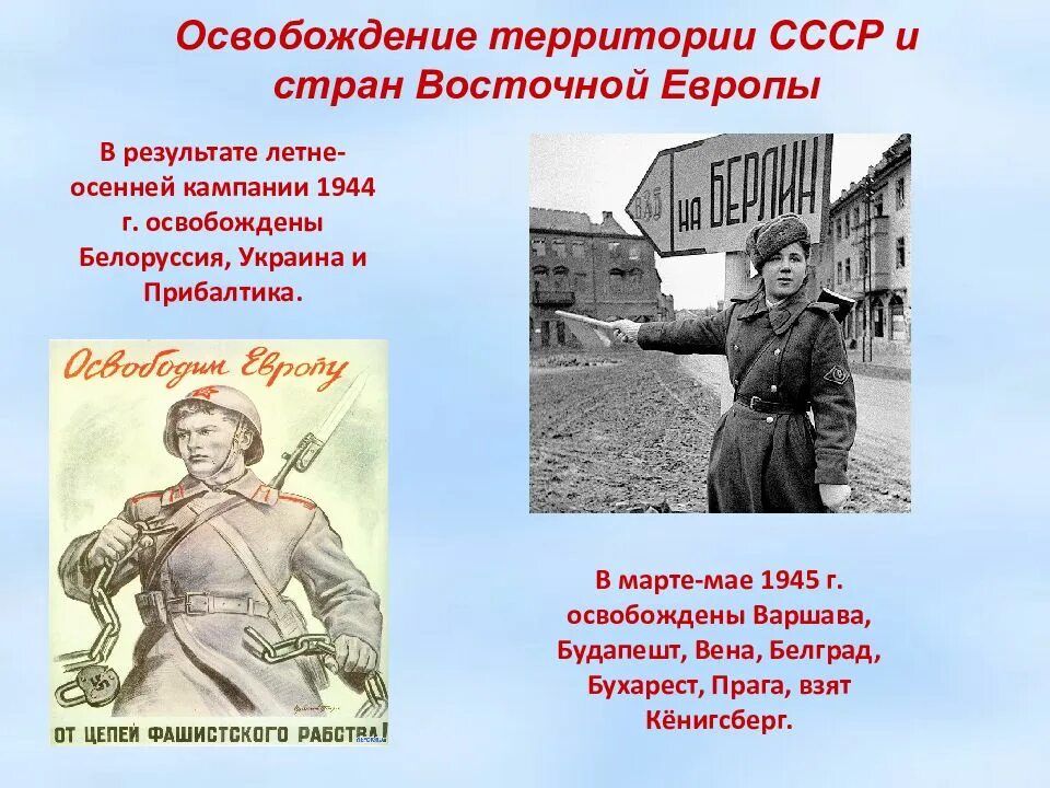 Освобождение стран центральной и восточной европы. Освобождение Советской территории. Освобождение территории СССР. Освобождение территории СССР В 1944. Освобождение территории СССР И стран Восточной Европы.