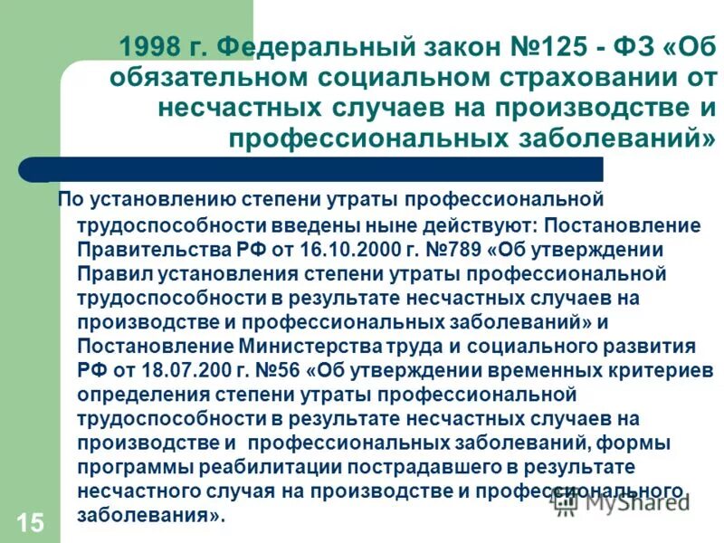 Страхование от несчастных случаев законодательство