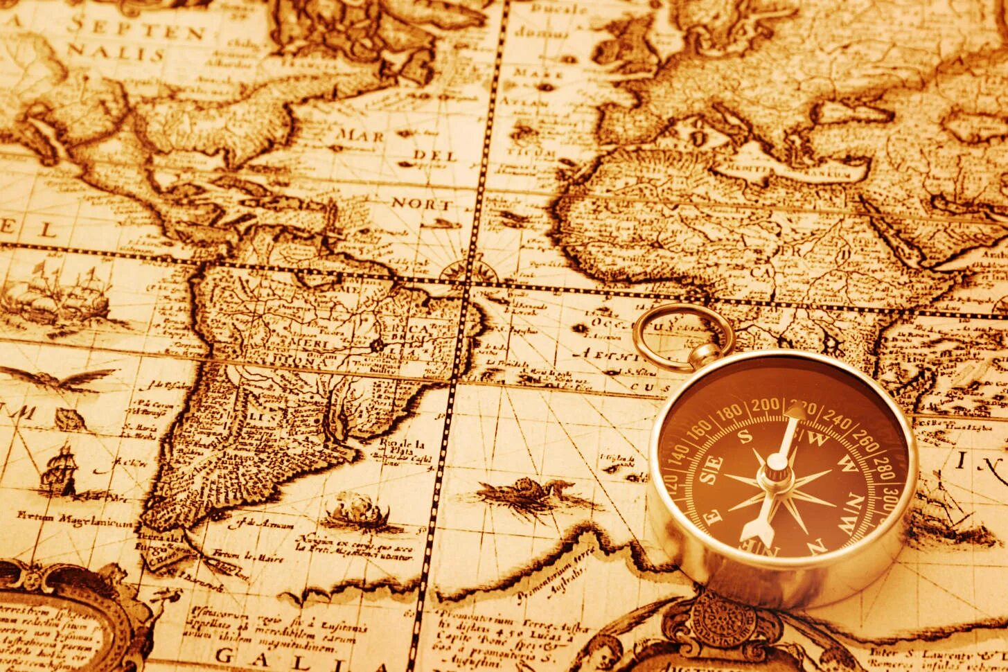 Retro map. Retro map