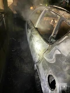 Топки сгорела машина