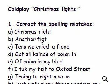 Christmas lights coldplay перевод