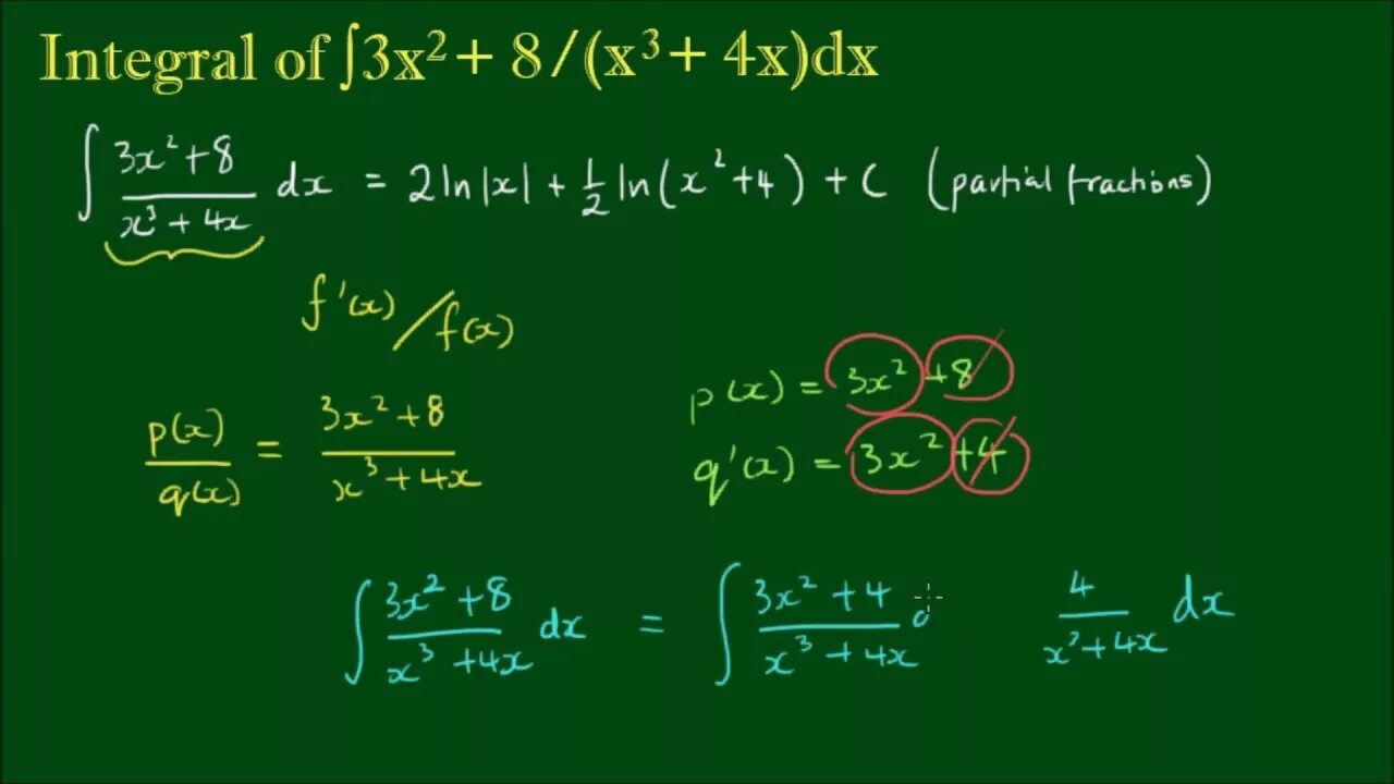 Интеграл 3x 2 2x 4 dx