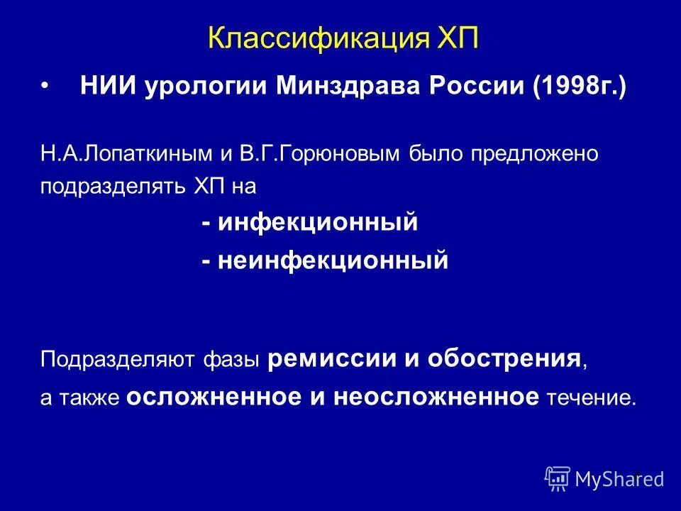 Урология минздрав. Простатит классификация Лопаткин. НИИ урологии им Лопаткина не забуду.