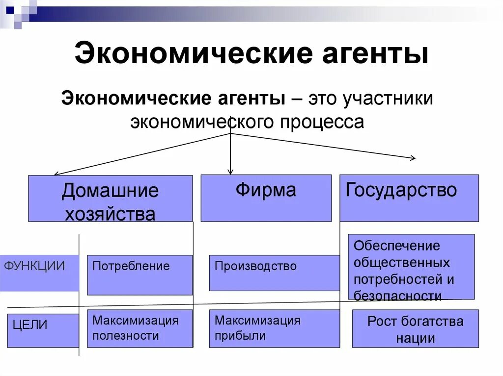 Экономические агенты производства