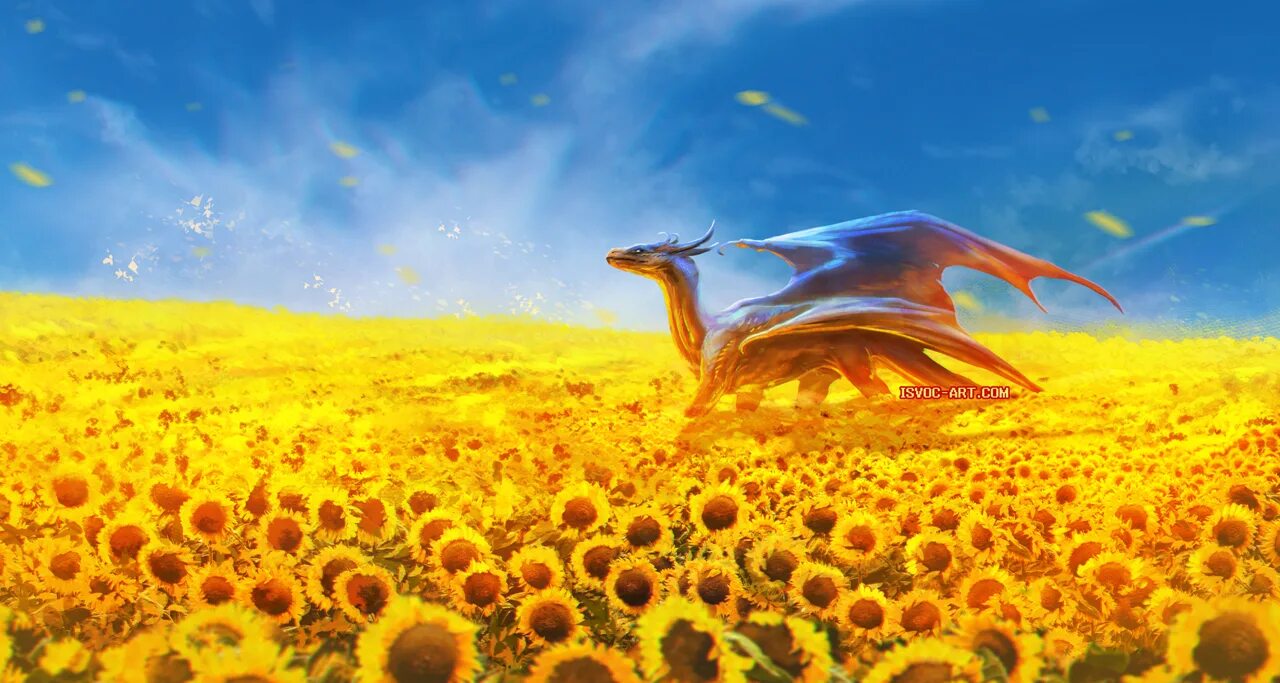 Дом синего подсолнуха dragons