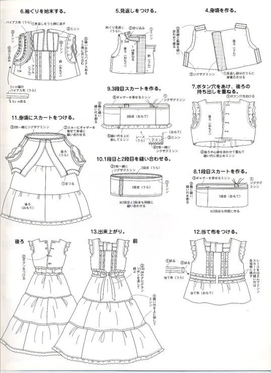 Выкройка платья лолита Japanese sewing patterns, Lolita pattern, Clothes sewing patterns
