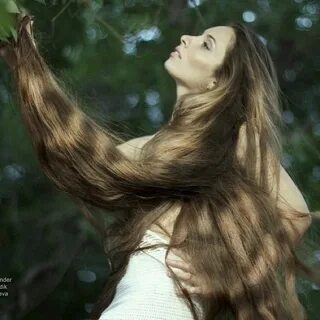 Her hair long