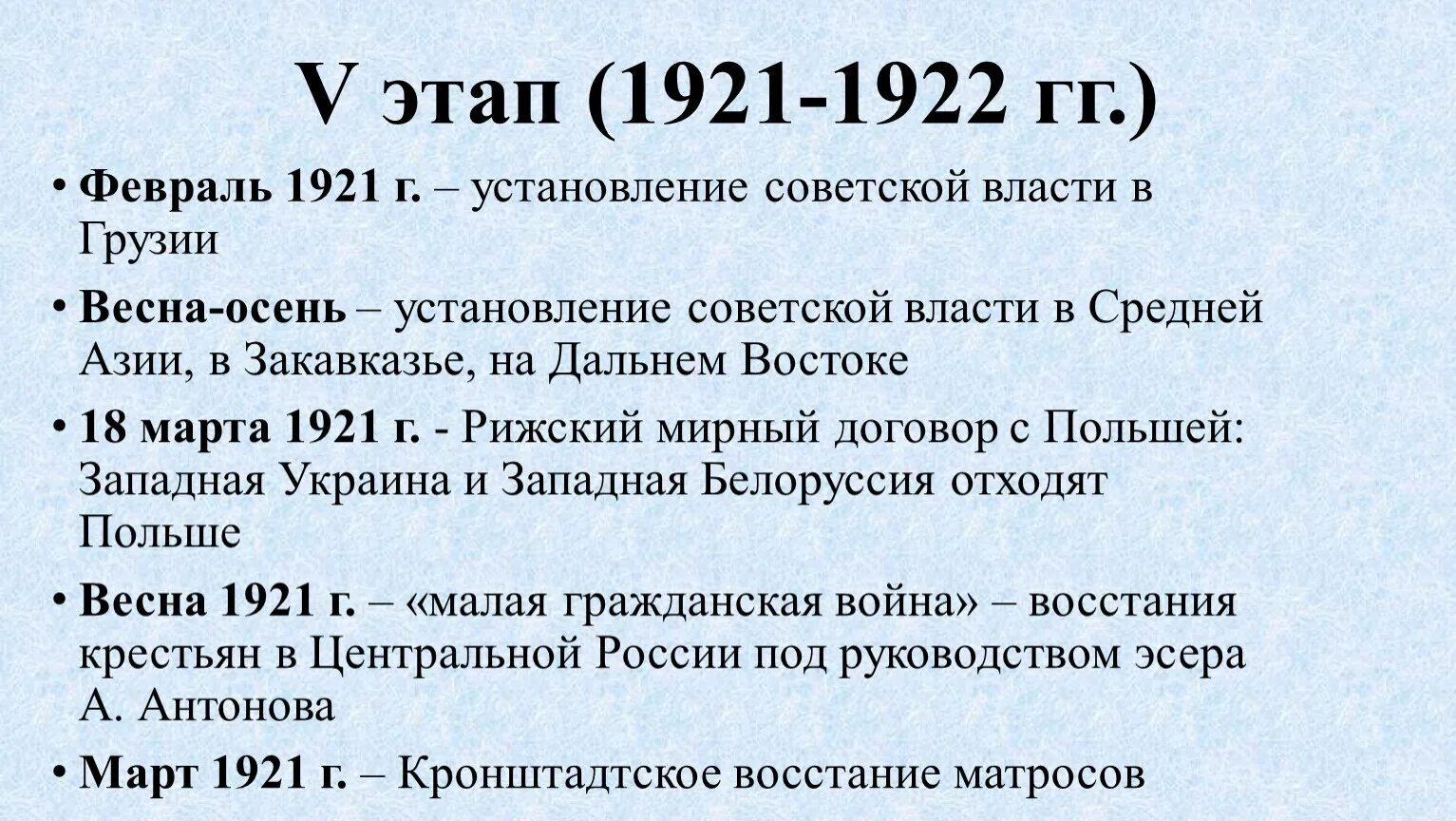 Какое событие произошло 1921. 1921 1922 Основные события. 1922 Год событие в истории. 1921 Год события в истории.