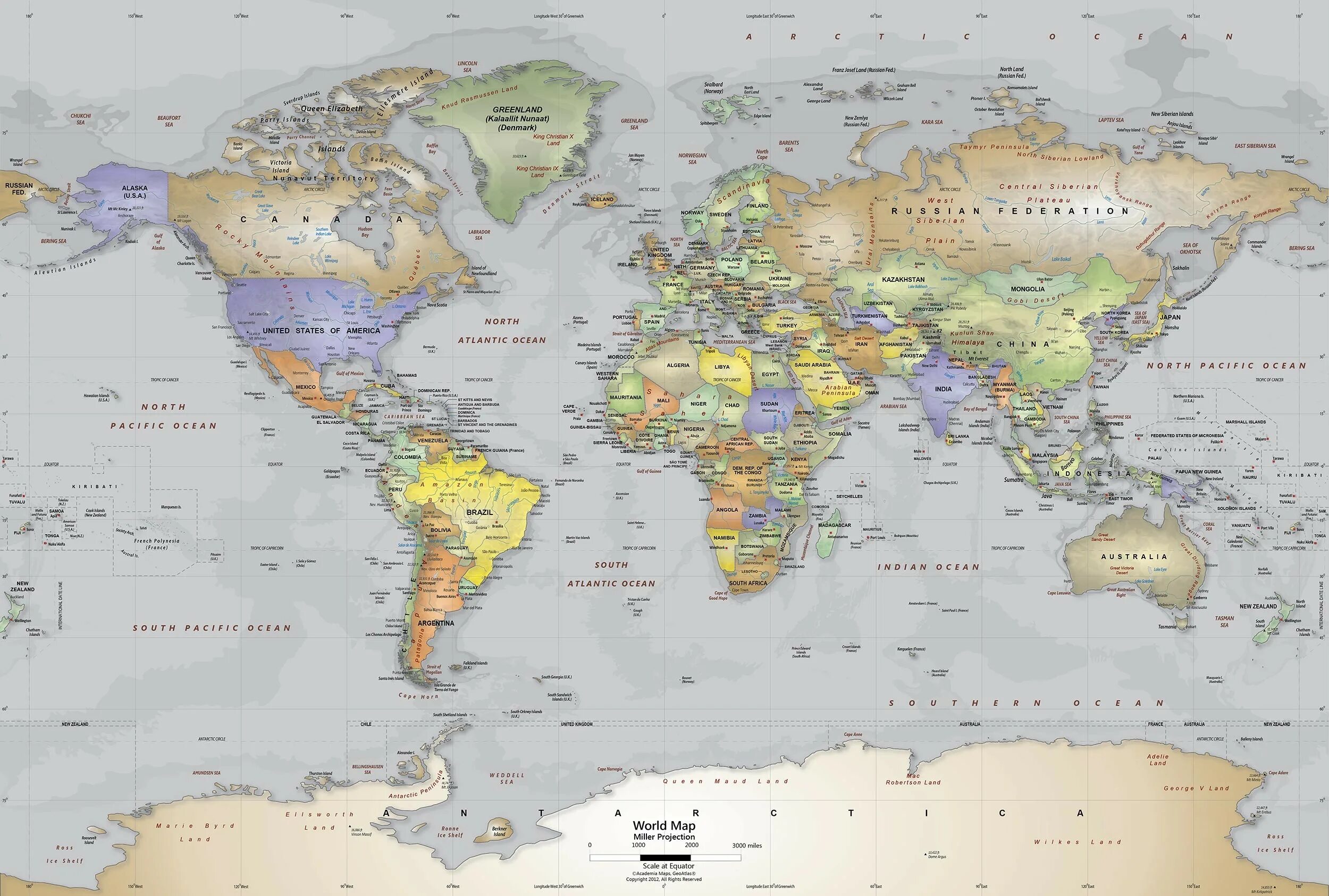Мировая карта есть. Политическая карта Митра.