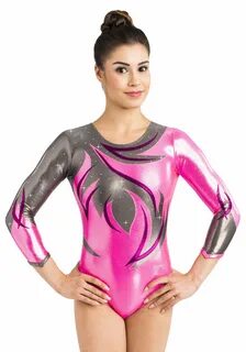 Neon pink leotard