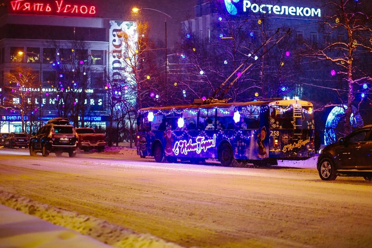 Транспорт в новогоднюю ночь омск