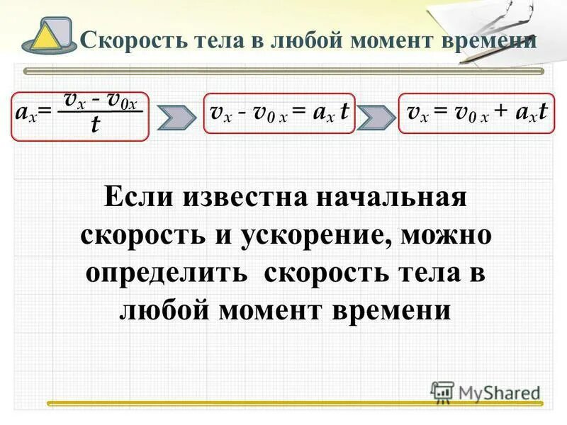 Расстояние через ускорение. Как найти начальную скорость. Начальная скорость тела. Момент времени. Как определить начальную скорость.