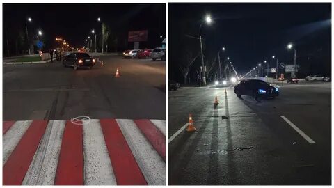 Девушка сбившая на переходе