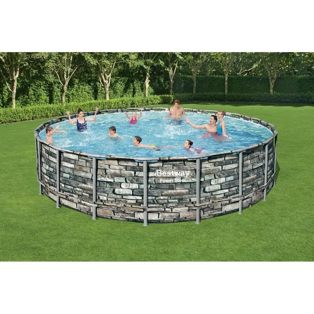 Бассейн каркасный Бествей 427х122. Каркасный бассейн Bestway Power Steel 56889. Bestway Pool Set 488 x 122 см. Бассейн Bestway Power Steel 427 122 см.