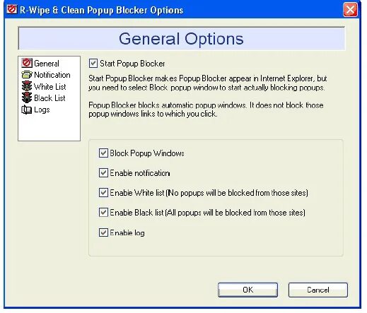 Start options