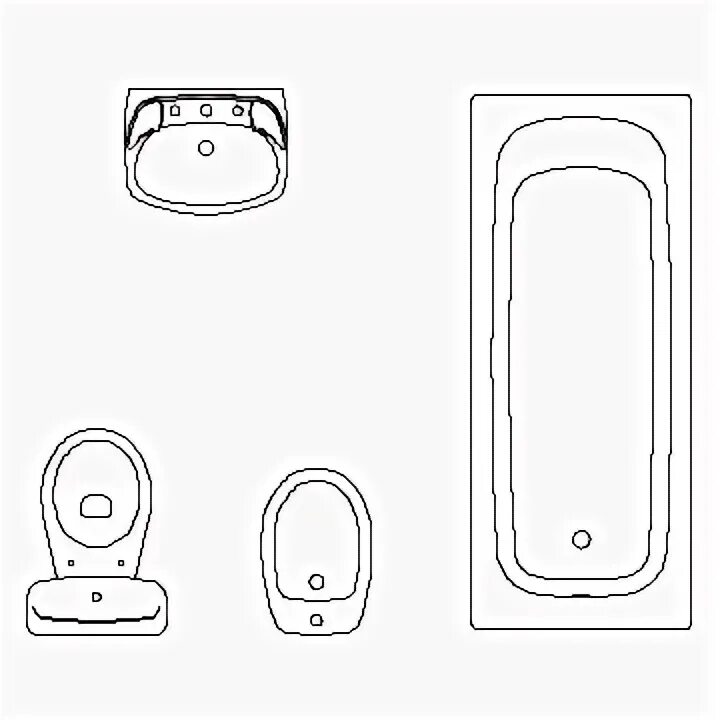 Изображение унитаза на чертеже 21 Different Types of Toilets (Styles, Flush Types, Features)