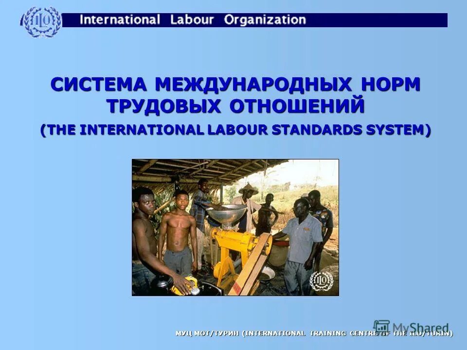 Международно нормальное отношение. Labour-Training Center.