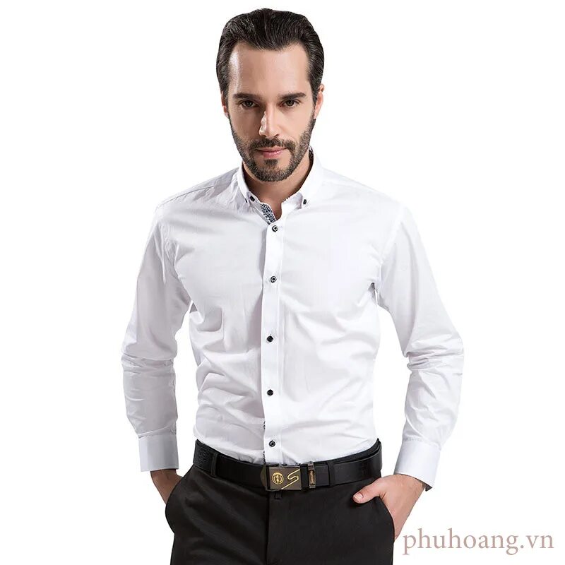 Белая рубашка с черными пуговицами мужская. Белая рубашка с черными пуговицами. Мужская белая рубашка.