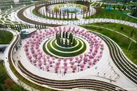 Розовый парк в краснодаре где