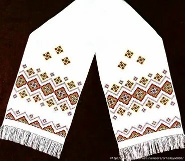 Вышивка полотенца 5 класс