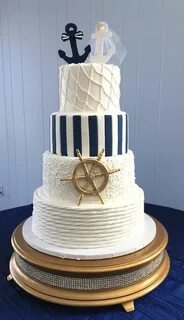 Свадебный торт в морской тематике.
