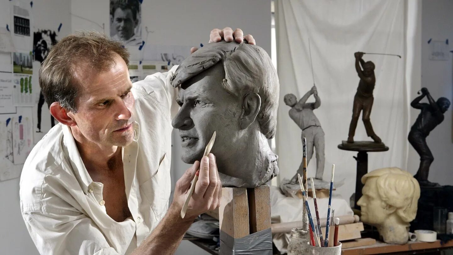 Create a sculpture. Create a sculpture