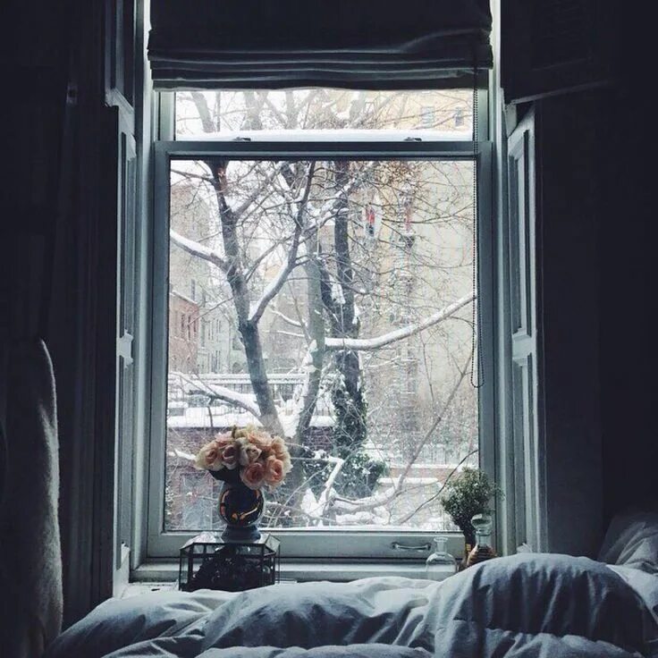 Look out of the window it snow